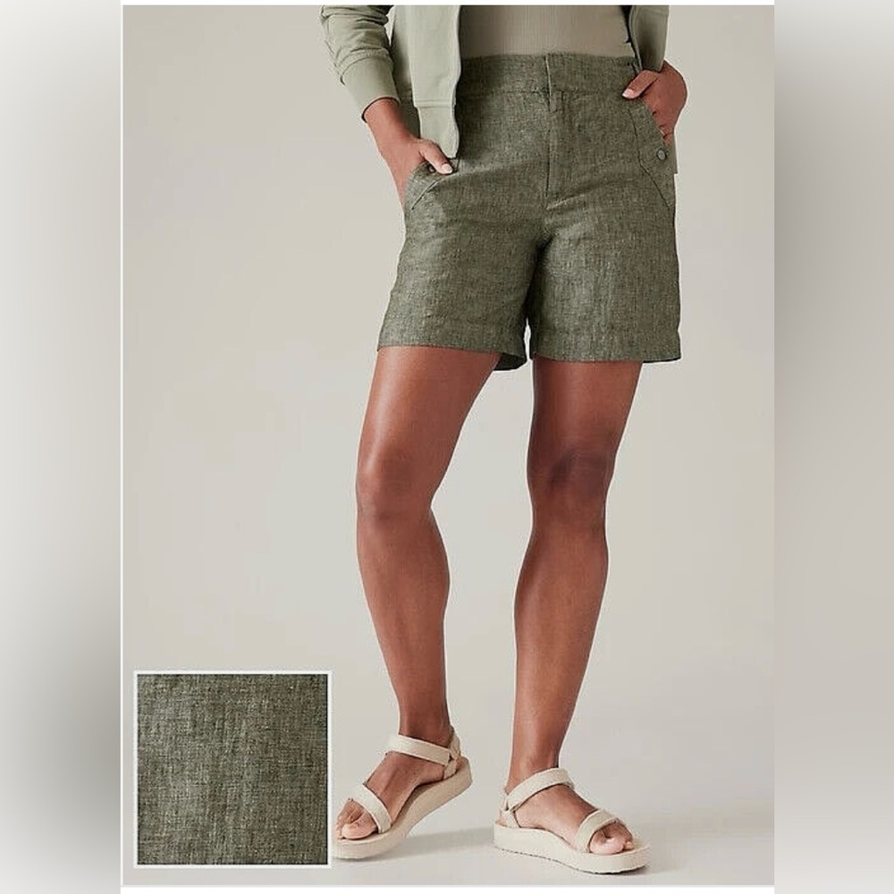 Athleta Women's VOYAGER
LINEN SHORT US 4
NWT
